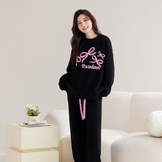 秋冬季女士睡衣半边绒家居服F(建议160斤以内) 商品图2