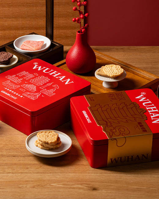 鹤鹤有楼名胜建筑曲奇饼干礼盒 商品图2