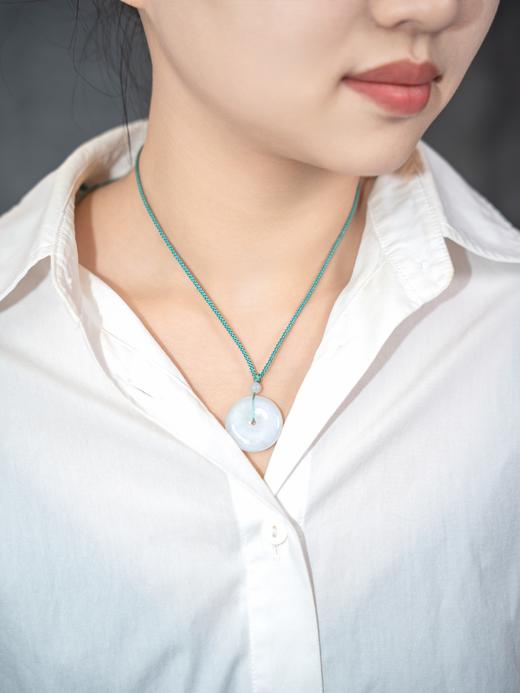 翡翠玉平安扣（白）圈口25.6mm【不参与任何活动】 商品图6