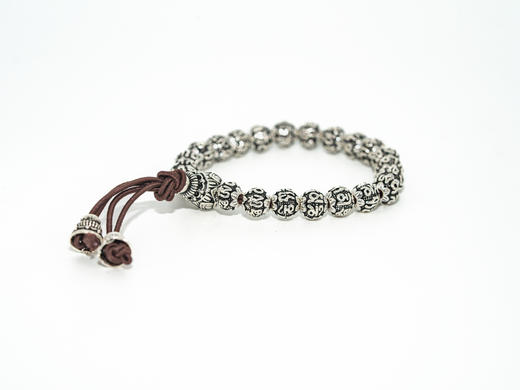 限时折扣（4.5折）丨六字真言珠串银手链（小）丨S925克重42 商品图3