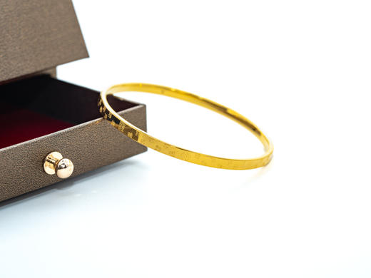 【热销款】“福”字光面黄金手镯999足金克重5.66 商品图0