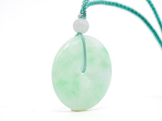 【福利款】翡翠玉平安扣（飘花）圈口26.5mm 商品图3