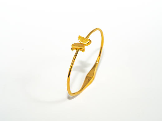 【推荐款】开口蝴蝶黄金手镯999足金克重5.41 商品图1