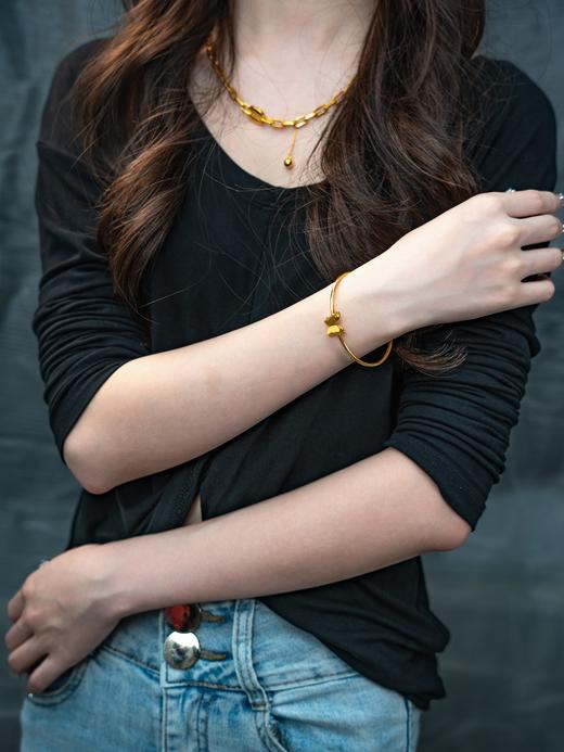 【推荐款】开口蝴蝶黄金手镯999足金克重5.41 商品图5