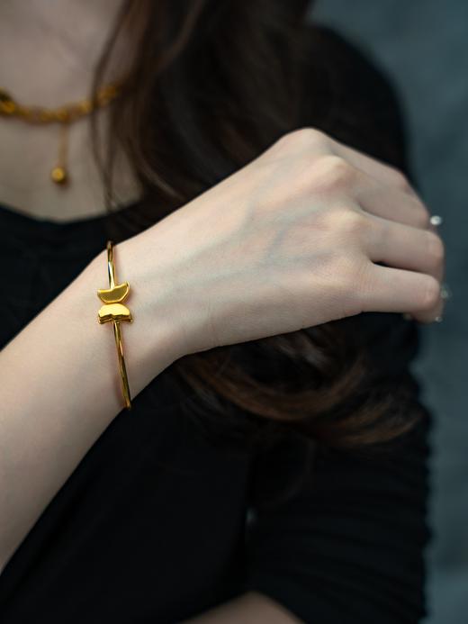 【推荐款】开口蝴蝶黄金手镯999足金克重5.41 商品图7