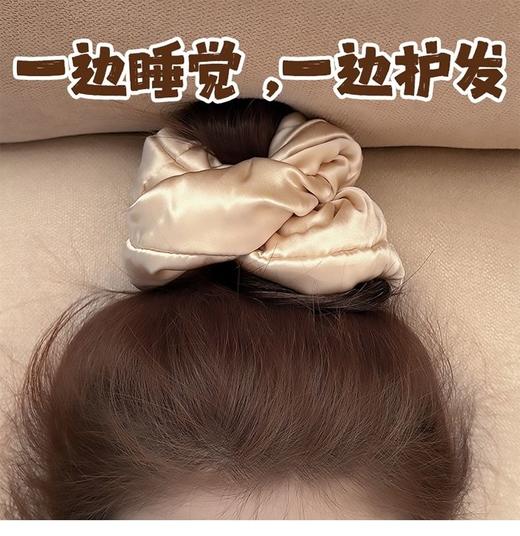 💰29抢章小蕙、刘亦菲的养发秘诀！【30姆米重磅SLIP真丝发圈】一边睡觉一边护发💕甄选6A级桑蚕丝❗️头发无静电 不打结、被压断，隔天还能get自然波浪卷发👩🦱 商品图9