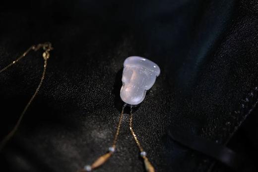 高冰种白翡小佛一体链 商品图2