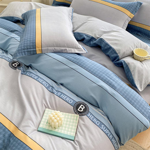 【品牌直发】加倍生活 全棉印花四件套  AB版设计 亲肤柔软 吸湿透气 四季通用 商品图7