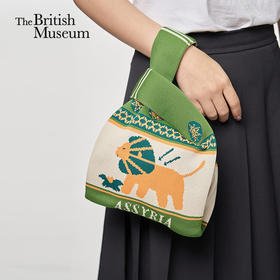 大英博物馆x苏州博物馆亚述系列 萌狮针织手提包