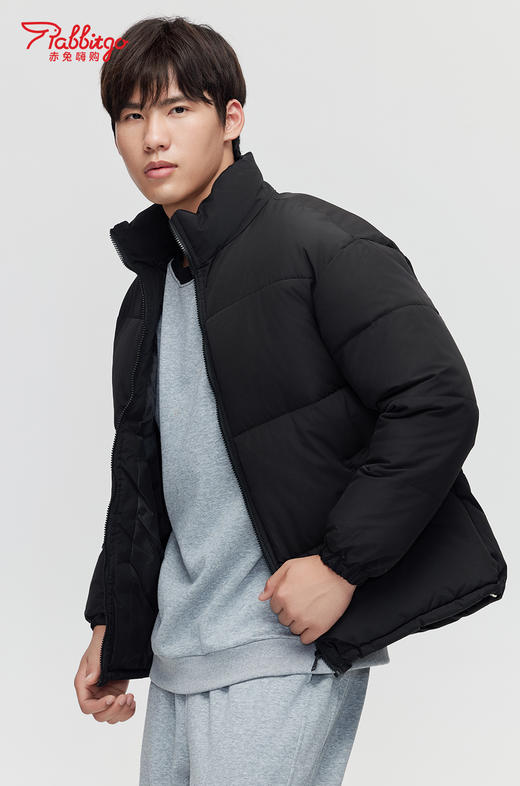 赤兔嗨购2024冬季新款羽绒棉服男女情侣时尚百搭保暖宽松加厚连帽外套 商品图4