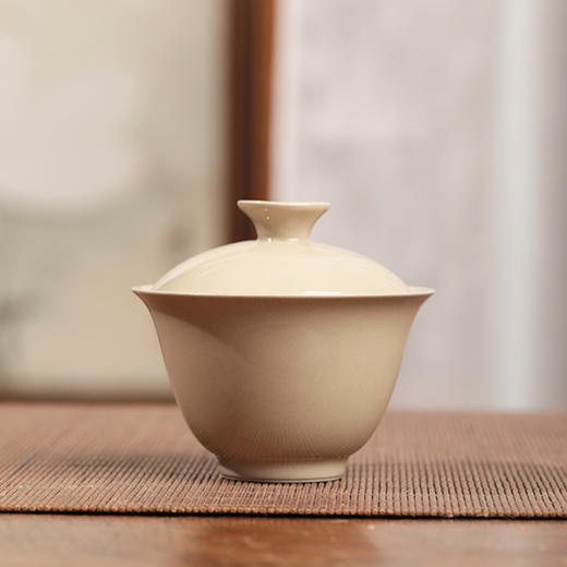 草木灰釉盖碗+2个铃铛杯 商品图1