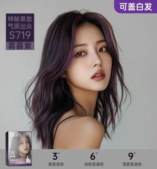 诗裴丝泡泡染发液雾霾紫30ml*2+60ml*2 商品图0