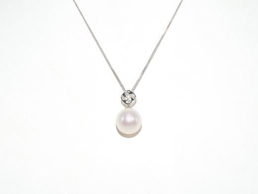 【推荐款】K白珍珠吊坠10.9mm|K金风车扣时尚百搭限时特惠 商品图2