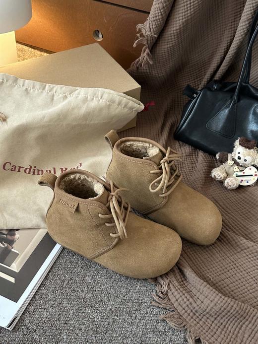 【勃肯加绒鞋】鞋内加绒，脚感舒适勃肯鞋，女款加绒全包勃肯棉鞋雪地靴 商品图9