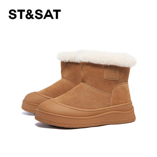 星期六时尚百搭保暖厚绒防滑雪地靴SSC411AC0H 商品图7