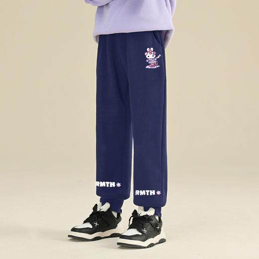 女童裤子秋冬款女大童加绒运动裤儿童棉裤冬季加厚休闲裤冬装长裤 商品图1