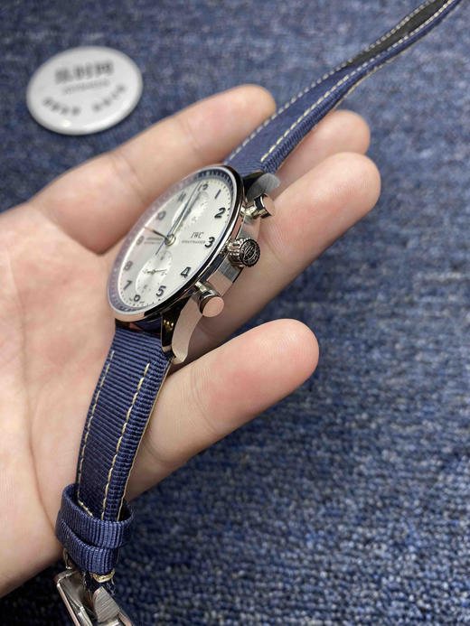 IWC万国葡萄牙系列计时码表新款白面蓝圈 商品图4