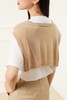 Say Something 卡其色针织披肩 12877 商品缩略图2