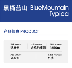 生豆｜黑桶蓝山一号｜水洗 铁皮卡