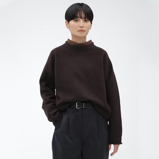 MHL FELTED ROUGH WOOL 女式羊毛针织套头毛衣 商品图0