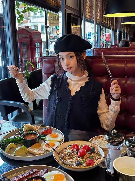 浮生八记/24D174/古典重工钩花山茶花枝蔓树叶钩针马甲 商品图1