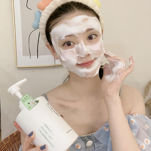 【好洗面奶，温和洁净】山茶花氨基酸泡沫洗面奶 深层清洁面部 祛痘控油洁面乳-QQ 商品图4