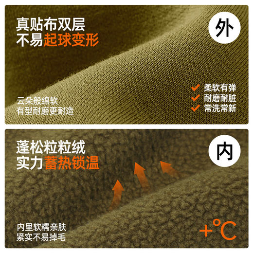 【戚风暖绒裤】儿童大贴袋廓形户外卫裤PDK2417 商品图4