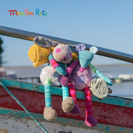 Moulin Roty XL狗狗玩偶 法式玩偶 适合年龄3岁+ 漂亮的丑娃系列 629049 商品图6