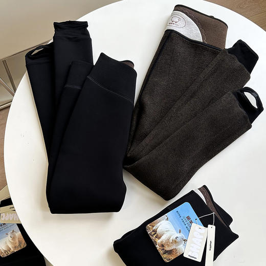 官网599！ 华家700D加厚保暖羊绒保暖打底裤踩脚女 秋冬高密高弹提臀塑形打底袜 商品图4