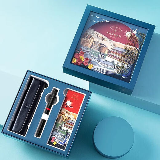 派克  IM魅影黑耀红墨水笔大唐礼盒 商品图2