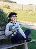 浮生八记/24D181/复古电影感英国白崖童趣图案手工小羊毛衣马甲背心 商品缩略图1