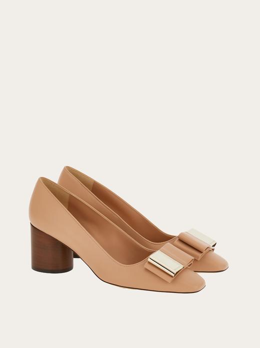 FERRAGAMO-双蝴蝶结高跟鞋 商品图0