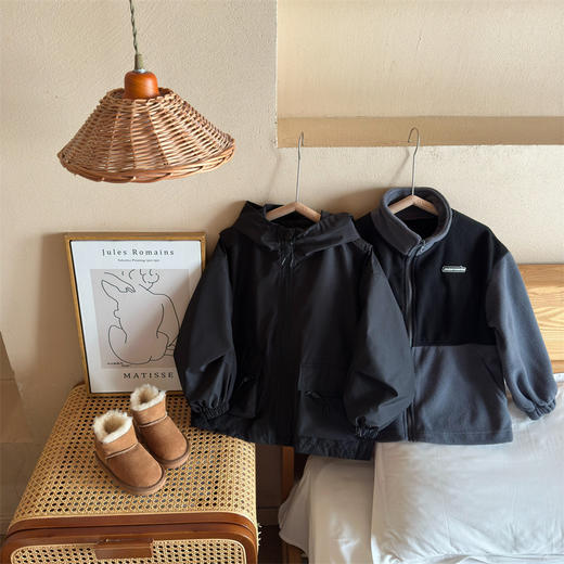 俊淳三合一儿童户外三合一三防冲锋衣2件套 110-160 商品图10