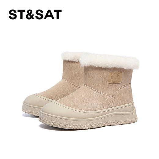 星期六时尚百搭保暖厚绒防滑雪地靴SSC411AC0H 商品图8