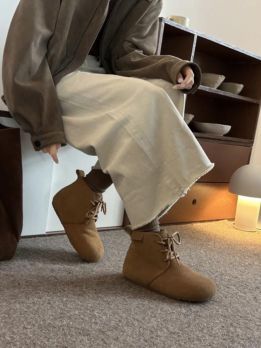 【勃肯加绒鞋】鞋内加绒，脚感舒适勃肯鞋，女款加绒全包勃肯棉鞋雪地靴 商品图13