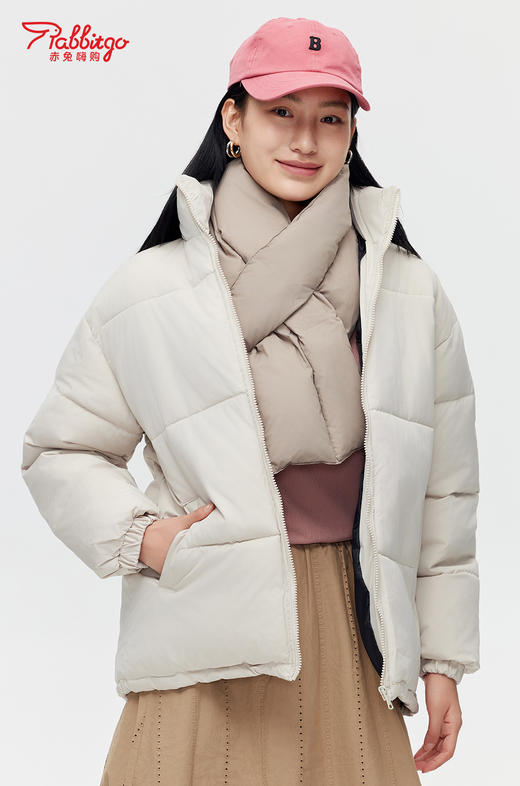 赤兔嗨购2024冬季新款羽绒棉服男女情侣时尚百搭保暖宽松加厚连帽外套 商品图1