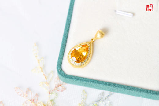 黄水晶套装   镶嵌：925银镶 商品图3