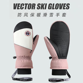 滑雪焖子手套女冬季保暖触屏防滑耐磨骑行防风防水加绒内胆手套冬