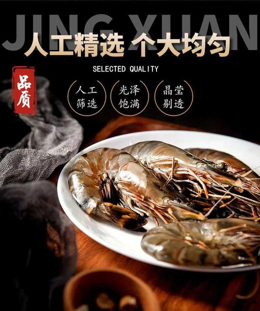 大海主义黑虎虾800g/盒 商品图3