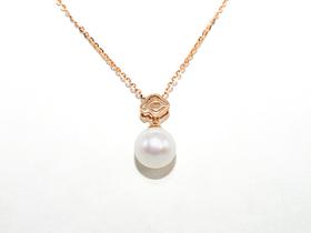 【推荐款】K金珍珠优雅风吊坠 | K金珍珠8.7mm