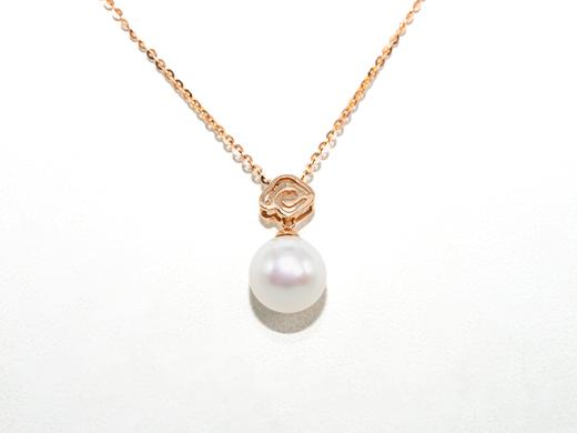 【推荐款】K金珍珠优雅风吊坠 | K金珍珠8.7mm 商品图0