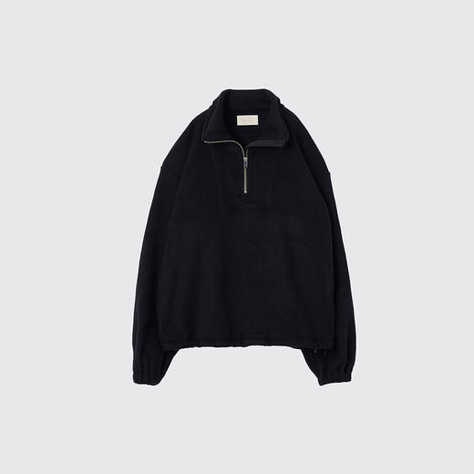 YOKE SILK FREECE PULLOVER 日本尾州限定丝绸法兰绒半拉链针织衫 商品图4