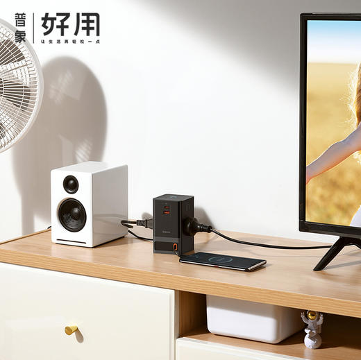 倍思氮化镓65W 快充数字式排插 商品图0