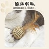 皮皮淘羽毛藤条球猫玩具 植物草编响铃双球1/套 商品缩略图2