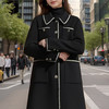 奢姿大码女装2024冬季胖妹妹翻领气质大口袋中长款小香风呢外套9944327530 商品缩略图4