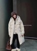 【YW】无忧购韩版东大门加长款连帽宽松休闲奶呼呼羽绒服外套24017# 商品缩略图2