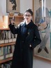 浮生八记/24C119/复古全羊毛娃娃领抽肩章收袖口古董金扣大衣 商品缩略图0