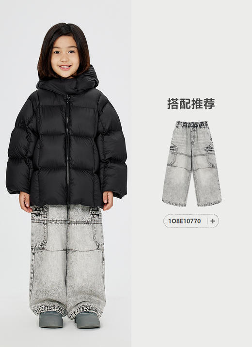 jnby   24年冬款    短款羽绒服  1OAC10950 商品图4