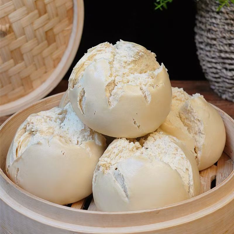 富世康碱香开花馒头620克/袋/4个装 山东手工老面馒头 早餐速食