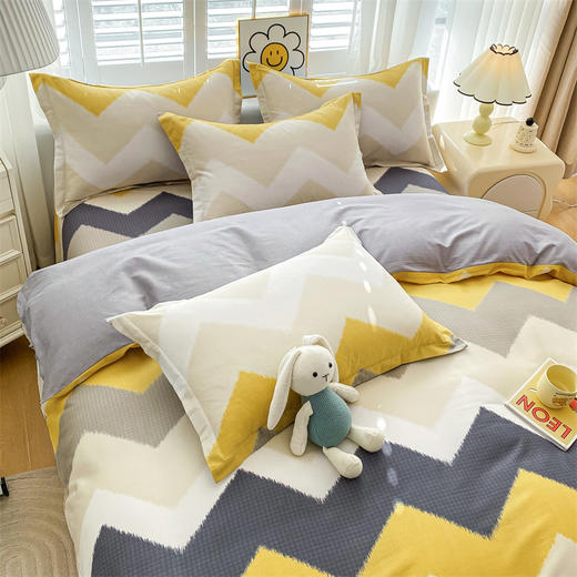 【品牌直发】加倍生活 全棉印花四件套  AB版设计 亲肤柔软 吸湿透气 四季通用 商品图6